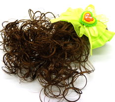 韩风潮涌 儿童蝴蝶结假发发夹引领可爱新风尚